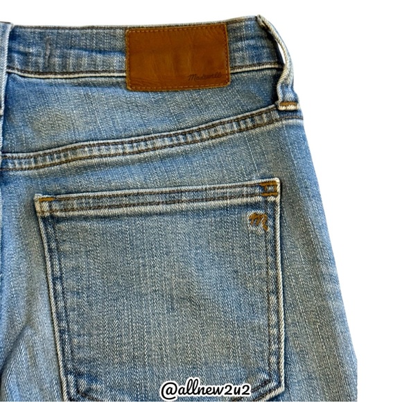 • New • Madewell Destructed-Hem Skinny Jeans Size 26 - Picture 8 of 15